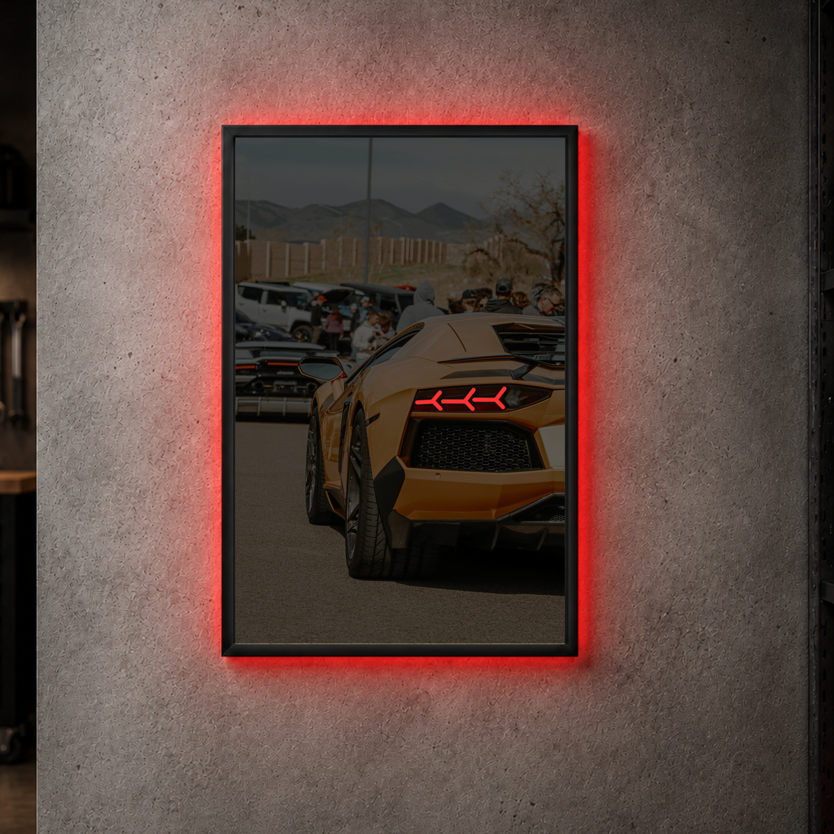 Lamborghini Aventador - Rear Acrylic Poster
