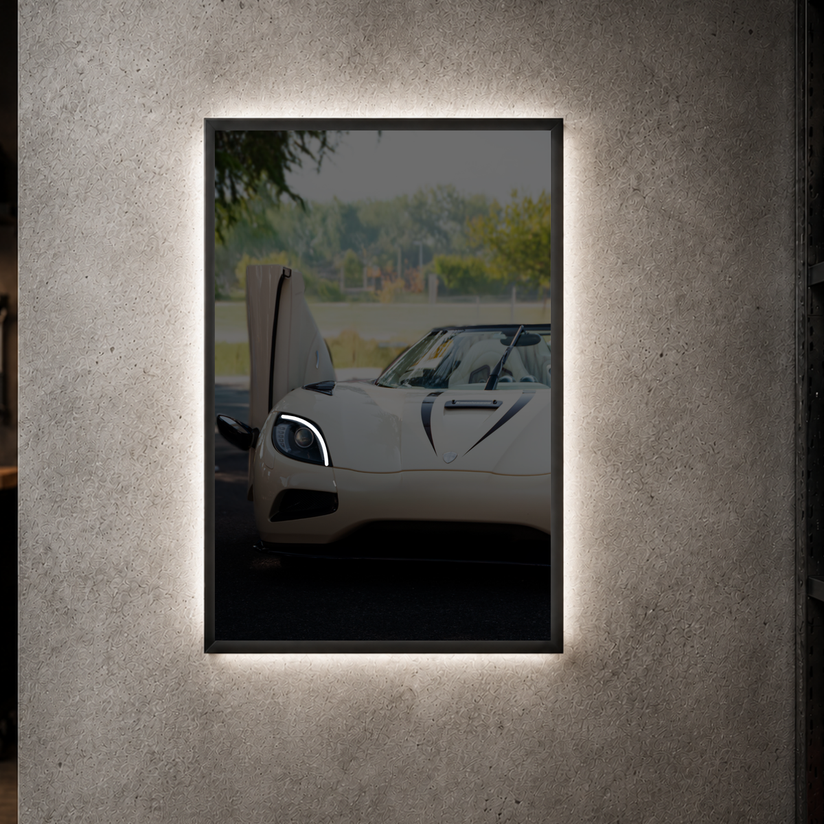 Koenigsegg Agera "Purple Patch" - Front Vertical Acrylic Poster