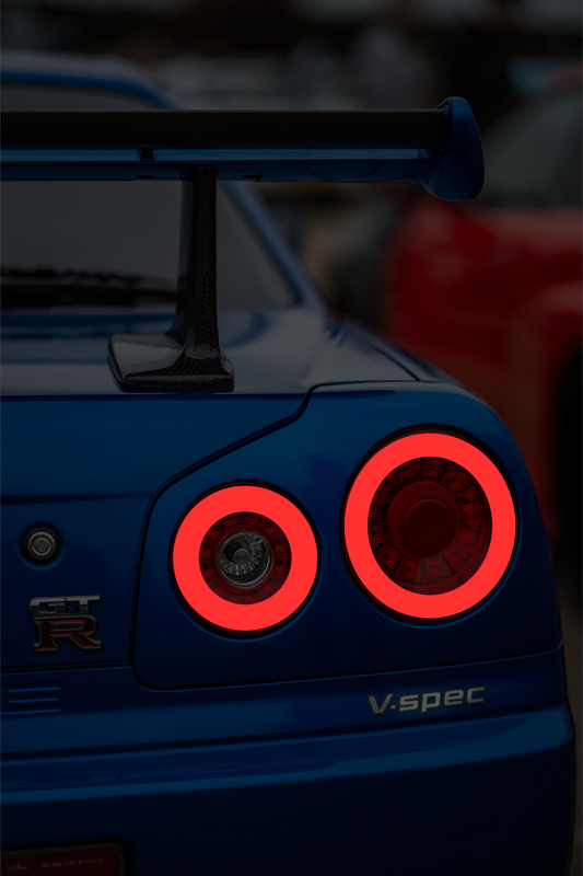 Nissan R34 - Rear Acrylic Poster