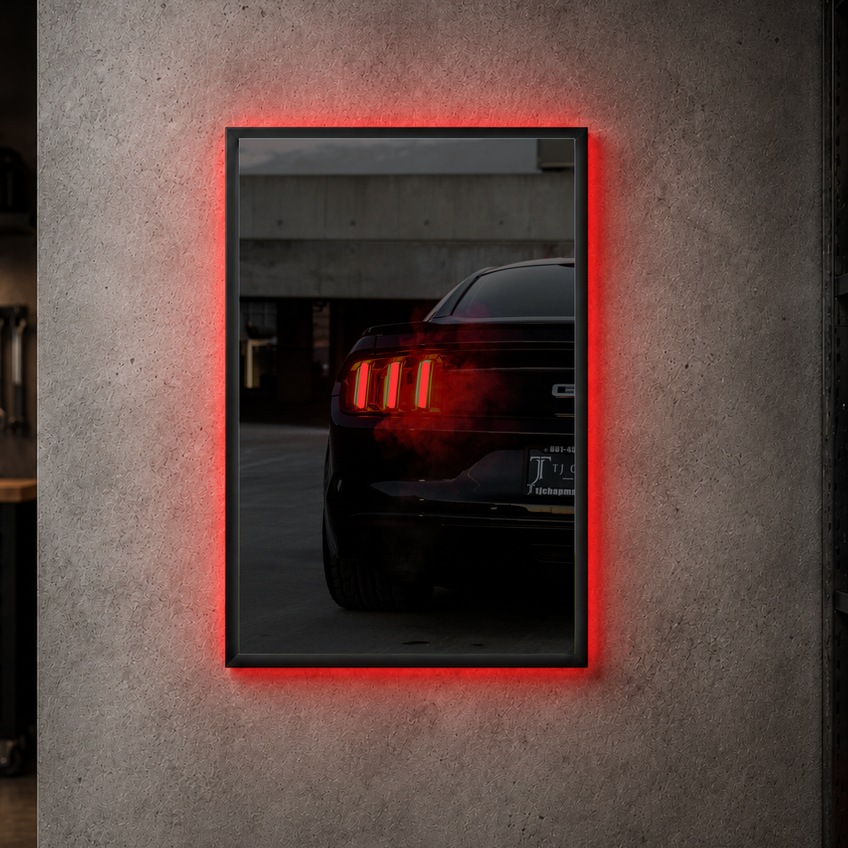 Ford Mustang GT - Rear Vertical Acrylic Poster