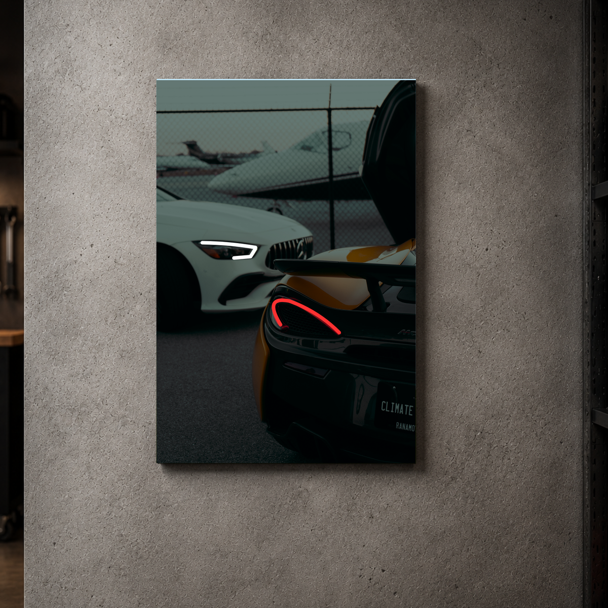 Mercedes and McLaren "Luxury Life" - Acrylic Poster