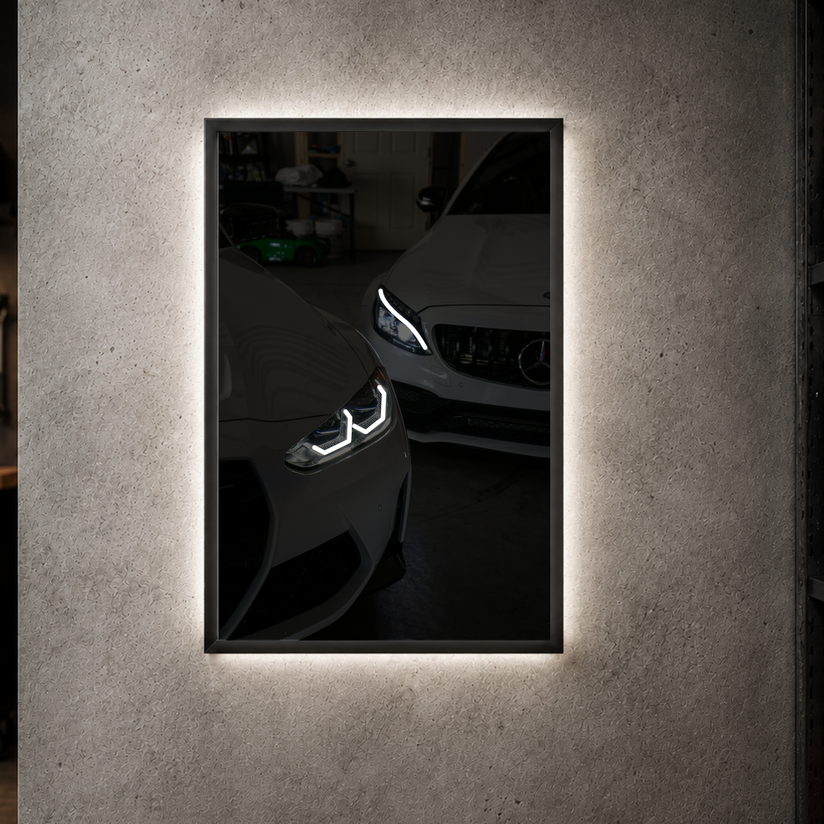 Mercedes and BMW - Front Acrylic Poster