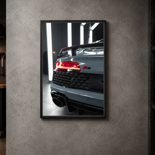 Audi R8 V10 - Rear Acrylic Poster