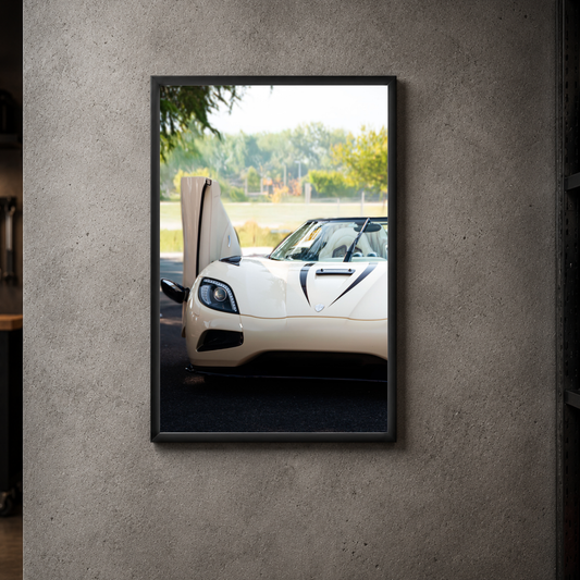 Koenigsegg Agera "Purple Patch" - Front Vertical Acrylic Poster