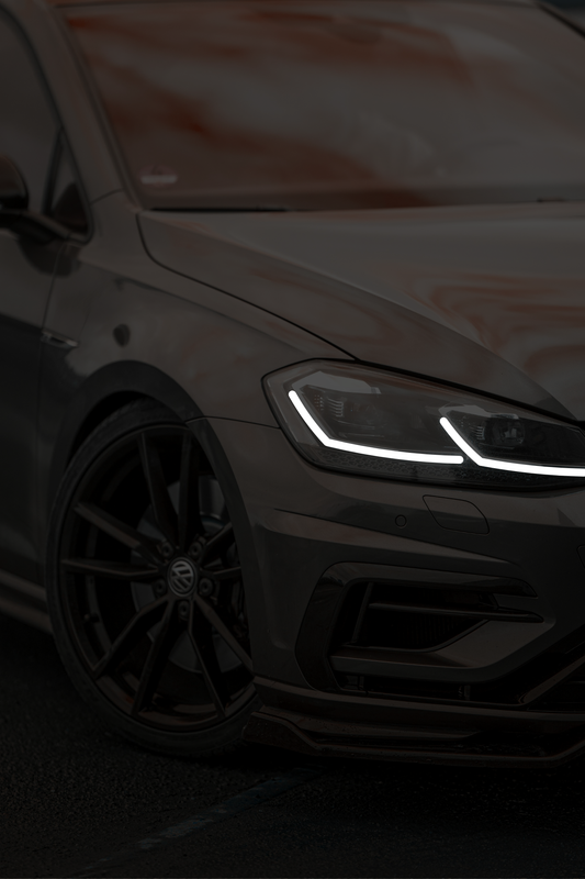 VW Golf R MK7 Grey - Front Acrylic Poster
