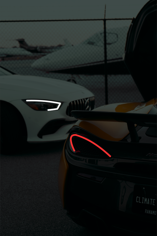 Mercedes and McLaren "Luxury Life" - Acrylic Poster