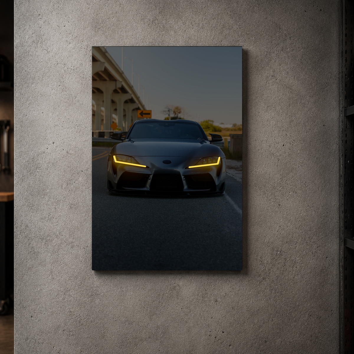 Toyota Supra - Front Acrylic Poster