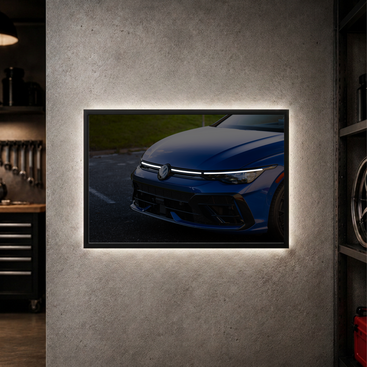 Volkswagen MK8.5 Golf R - Front Horizontal Acrylic Poster