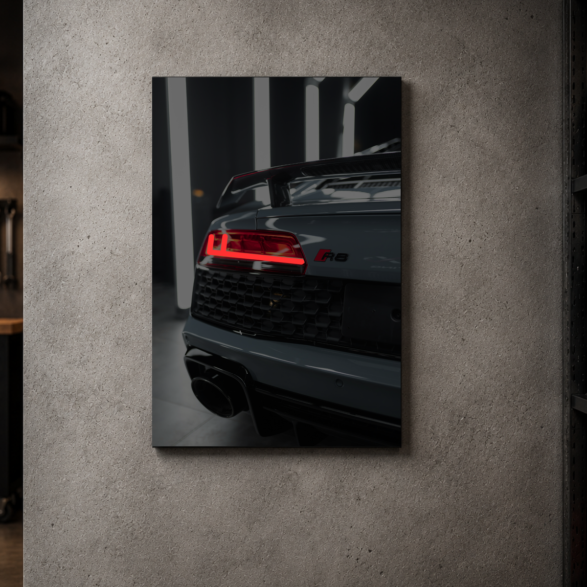 Audi R8 V10 - Rear Acrylic Poster