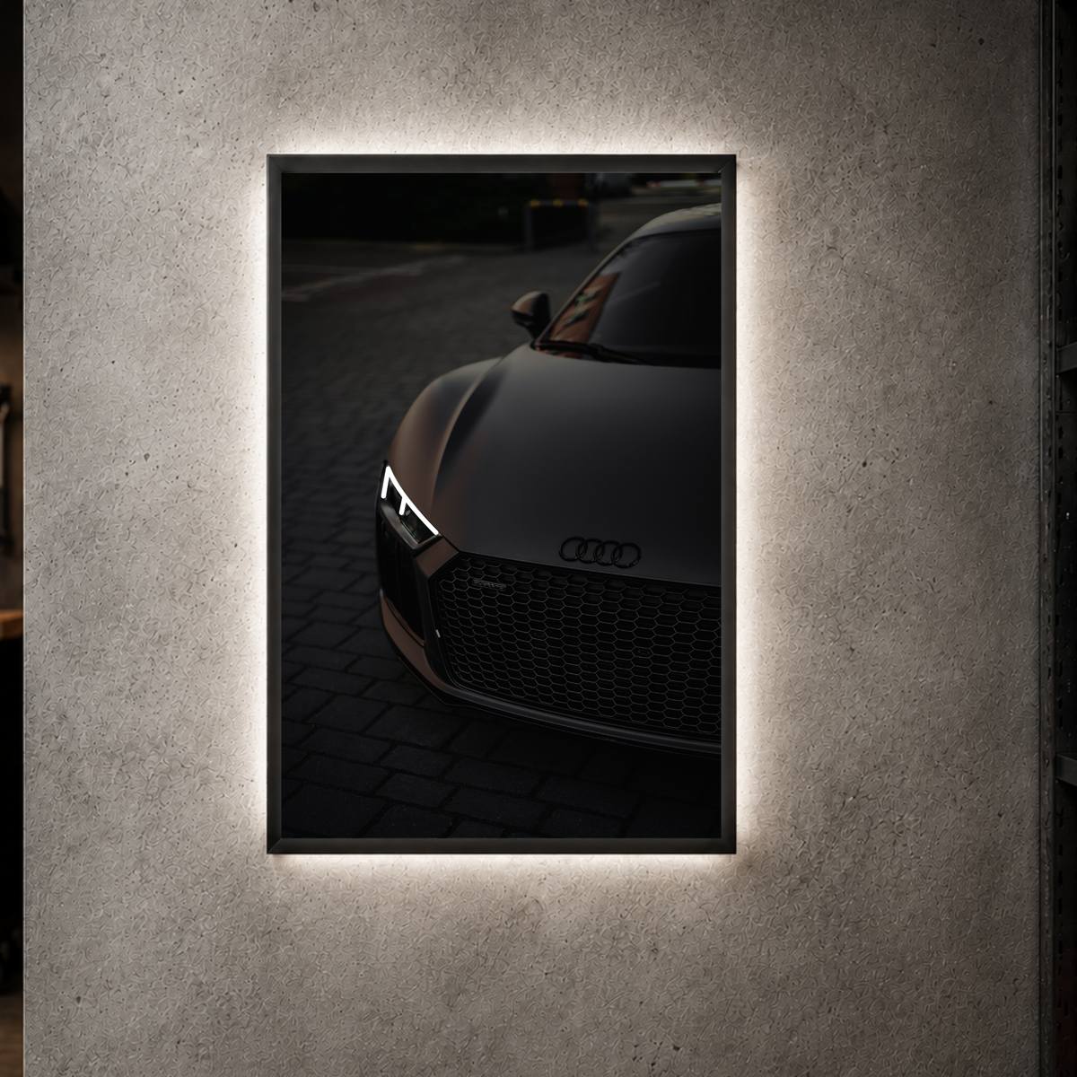 Audi R8 V10 - Front Acrylic Poster
