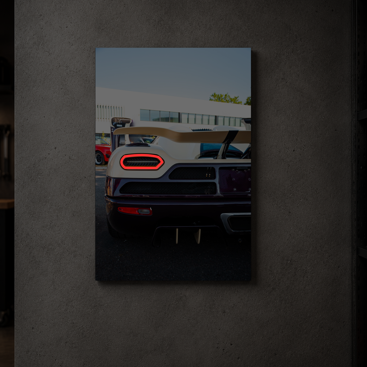 Koenigsegg Agera "Purple Patch" - Rear Vertical Acrylic Poster