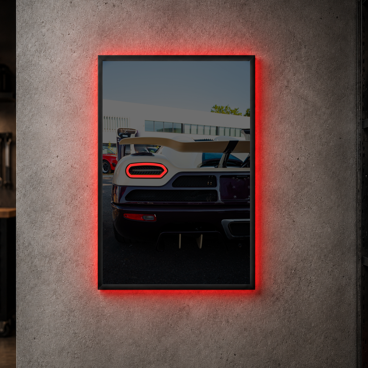 Koenigsegg Agera "Purple Patch" - Rear Vertical Acrylic Poster