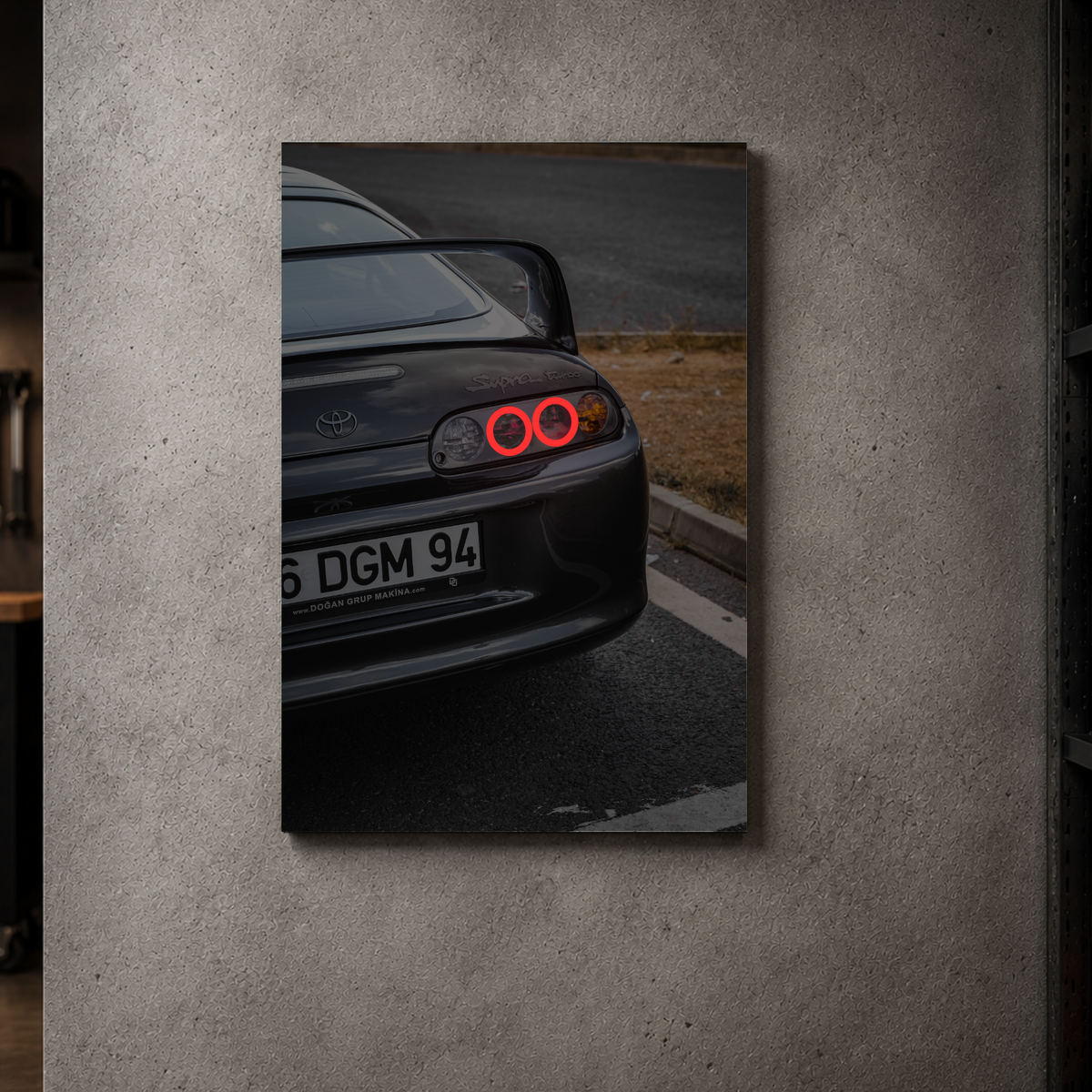 MK4 Toyota Supra - Rear Acrylic Poster