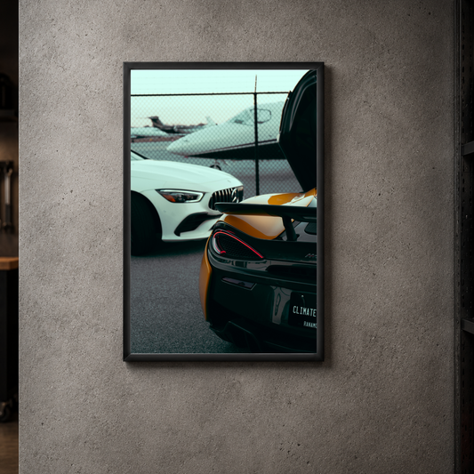 Mercedes and McLaren "Luxury Life" - Acrylic Poster