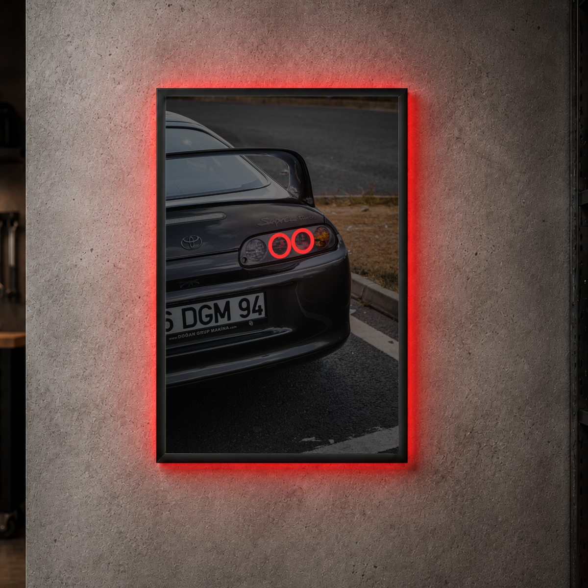 MK4 Toyota Supra - Rear Acrylic Poster