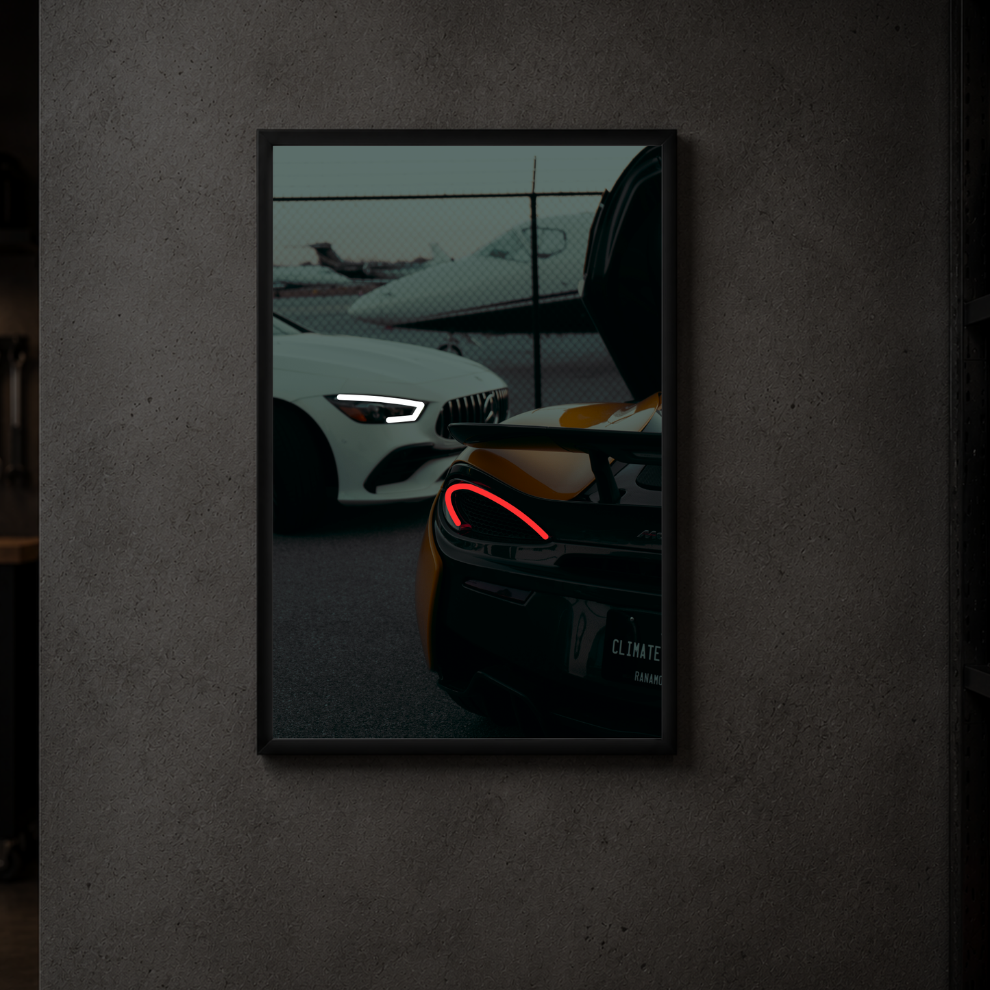 Mercedes and McLaren "Luxury Life" - Acrylic Poster