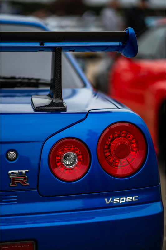 Nissan R34 - Rear Acrylic Poster