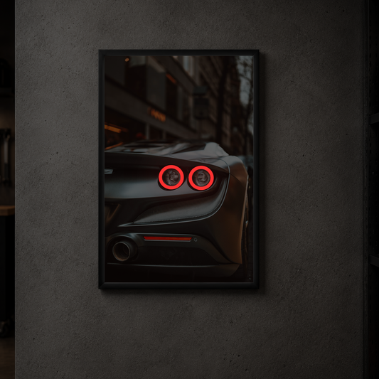 Ferrari F8 - Rear Acrylic Poster