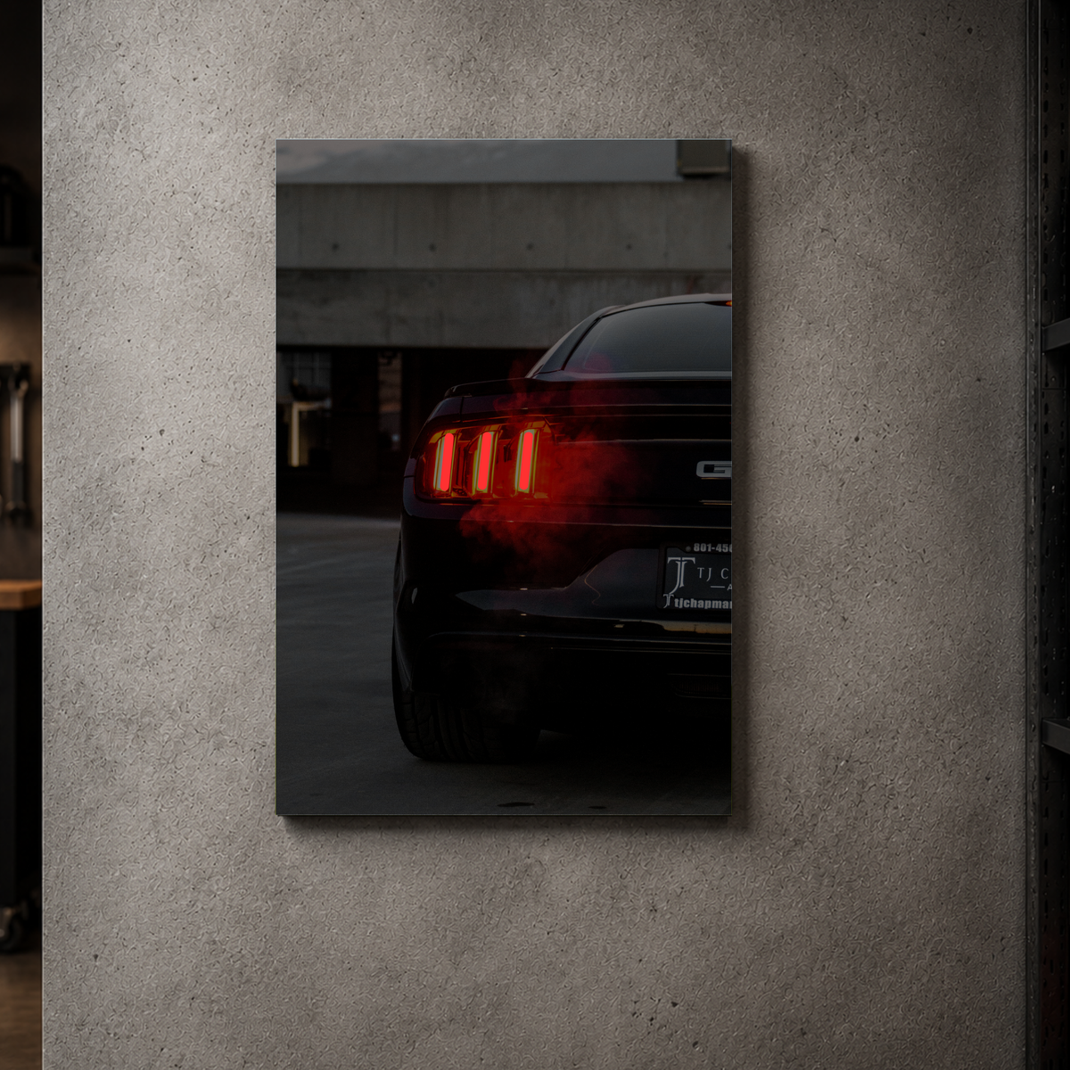 Ford Mustang GT - Rear Vertical Acrylic Poster