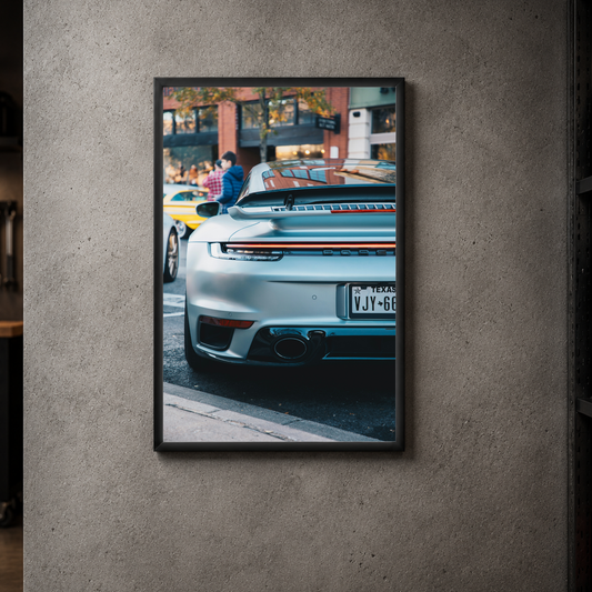 Porsche 911 Turbo S - Rear Acrylic Poster