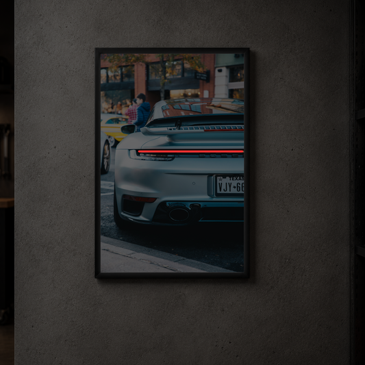 Porsche 911 Turbo S - Rear Acrylic Poster