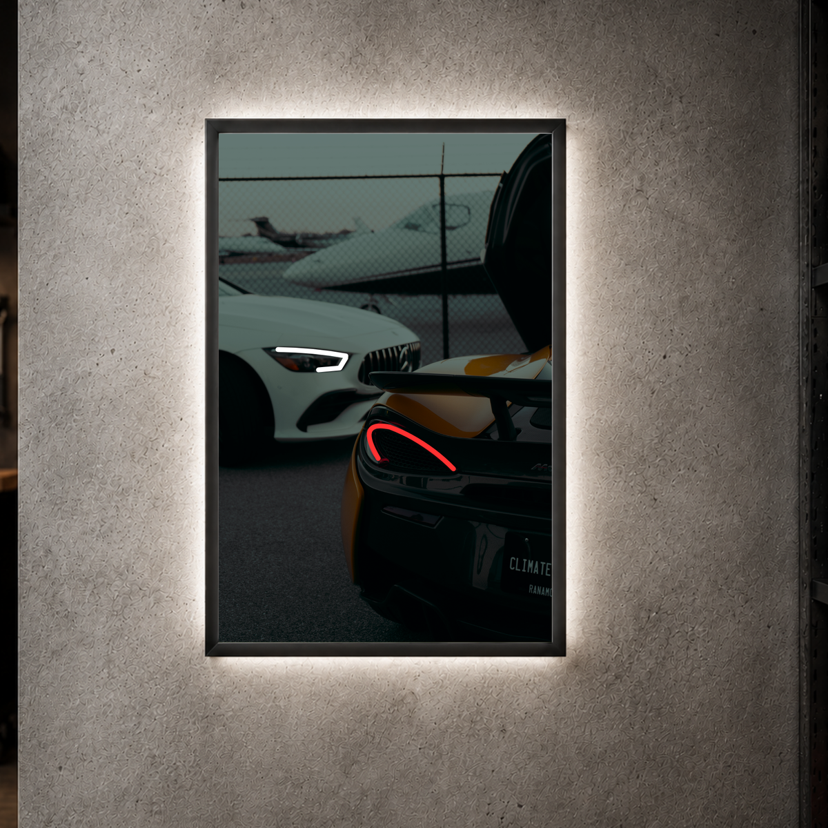 Mercedes and McLaren "Luxury Life" - Acrylic Poster