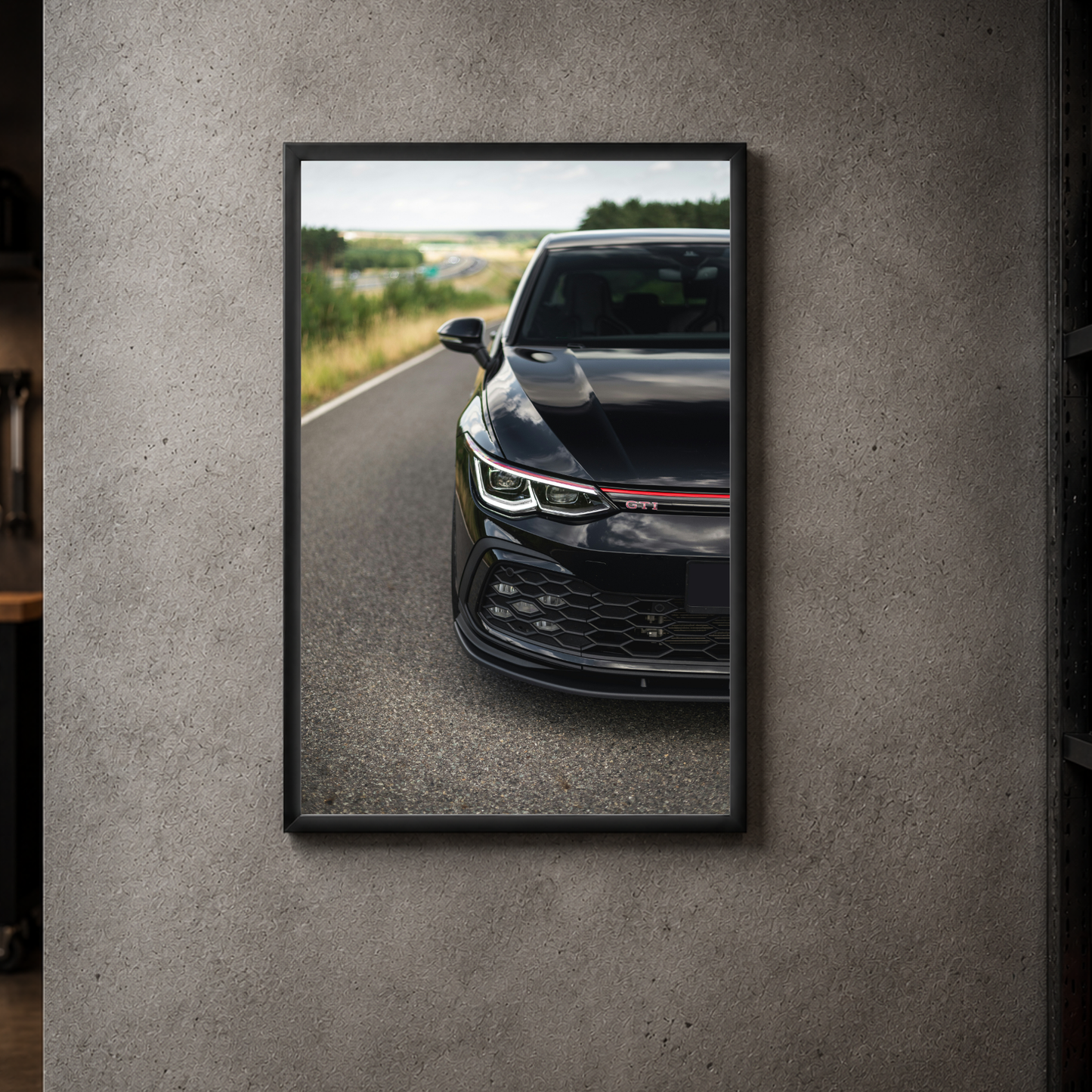 Volkswagen Golf GTI MK8 - Front Acrylic Poster