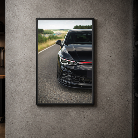 Volkswagen Golf GTI MK8 - Front Acrylic Poster
