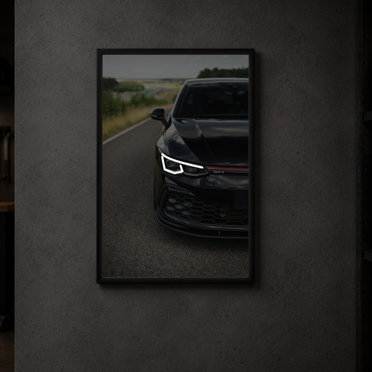 Volkswagen Golf GTI MK8 - Front Acrylic Poster