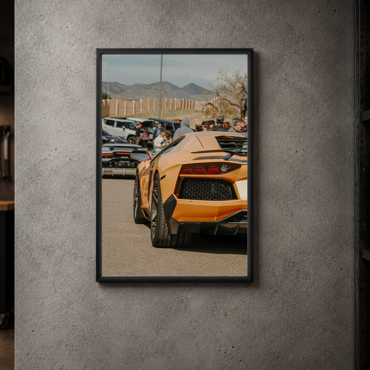 Lamborghini Aventador - Rear Acrylic Poster