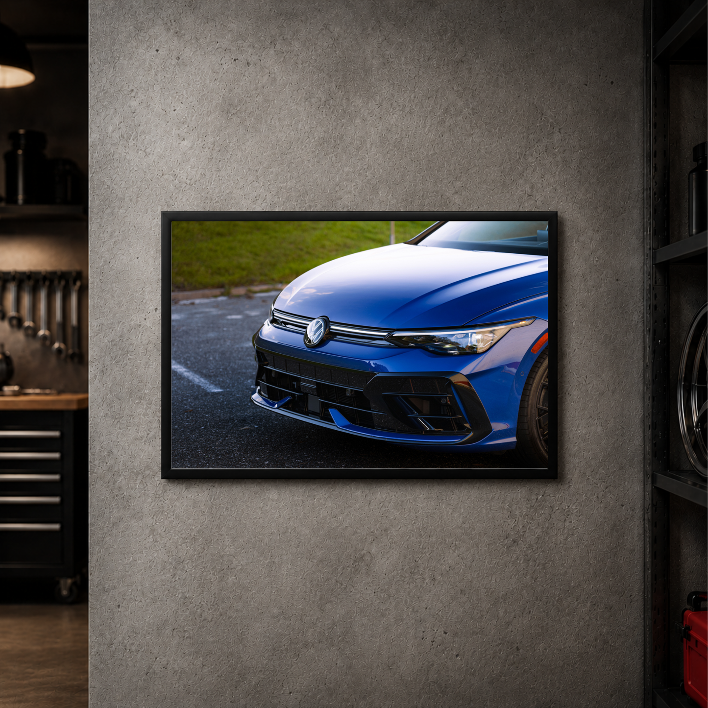 Volkswagen MK8.5 Golf R - Front Horizontal Acrylic Poster