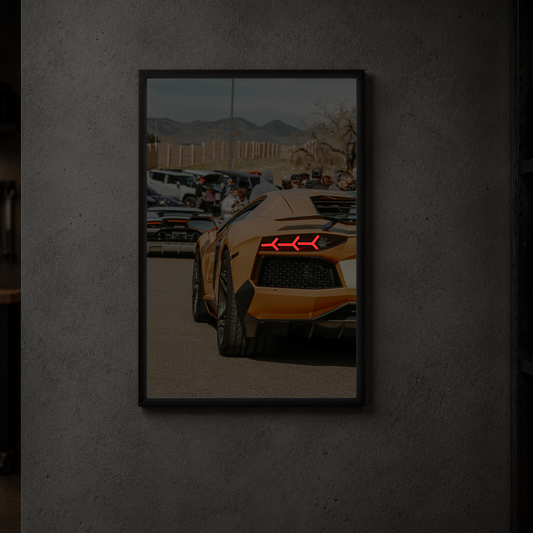 Lamborghini Aventador - Rear Acrylic Poster