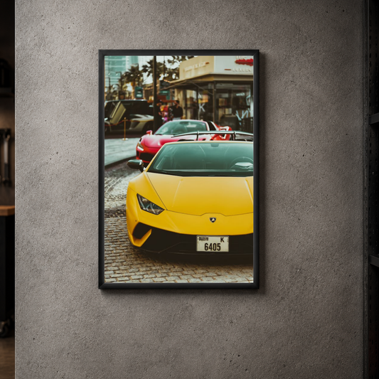 Lamborghini Huracan - Front Acrylic Poster