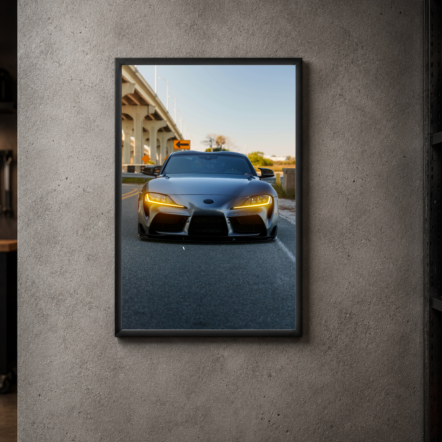 Toyota Supra - Front Acrylic Poster