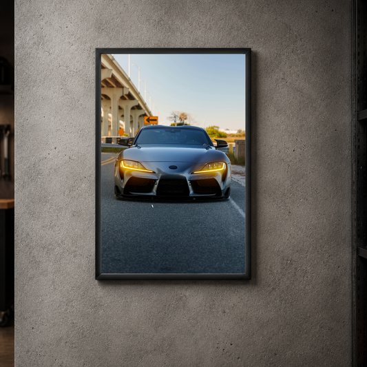 Toyota Supra - Front Acrylic Poster