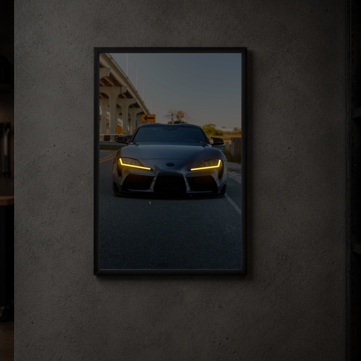 Toyota Supra - Front Acrylic Poster