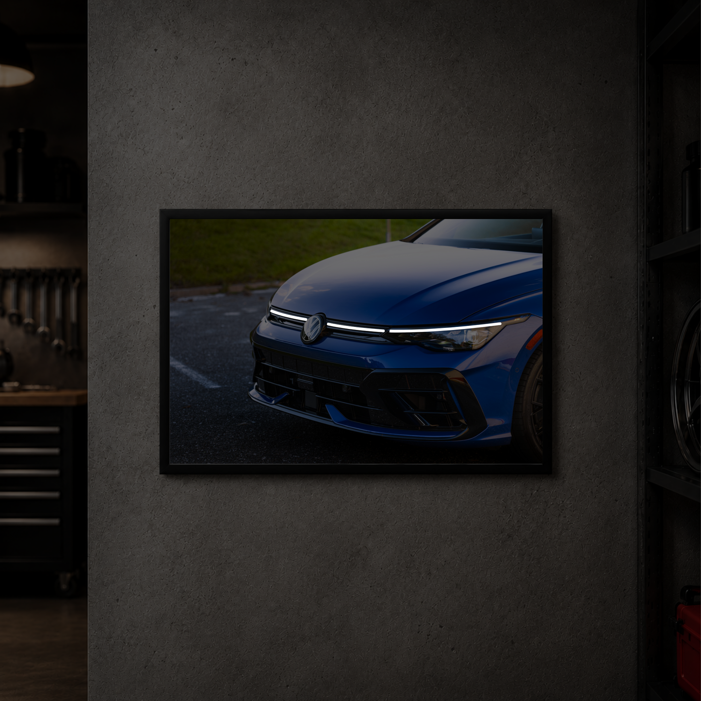 Volkswagen MK8.5 Golf R - Front Horizontal Acrylic Poster