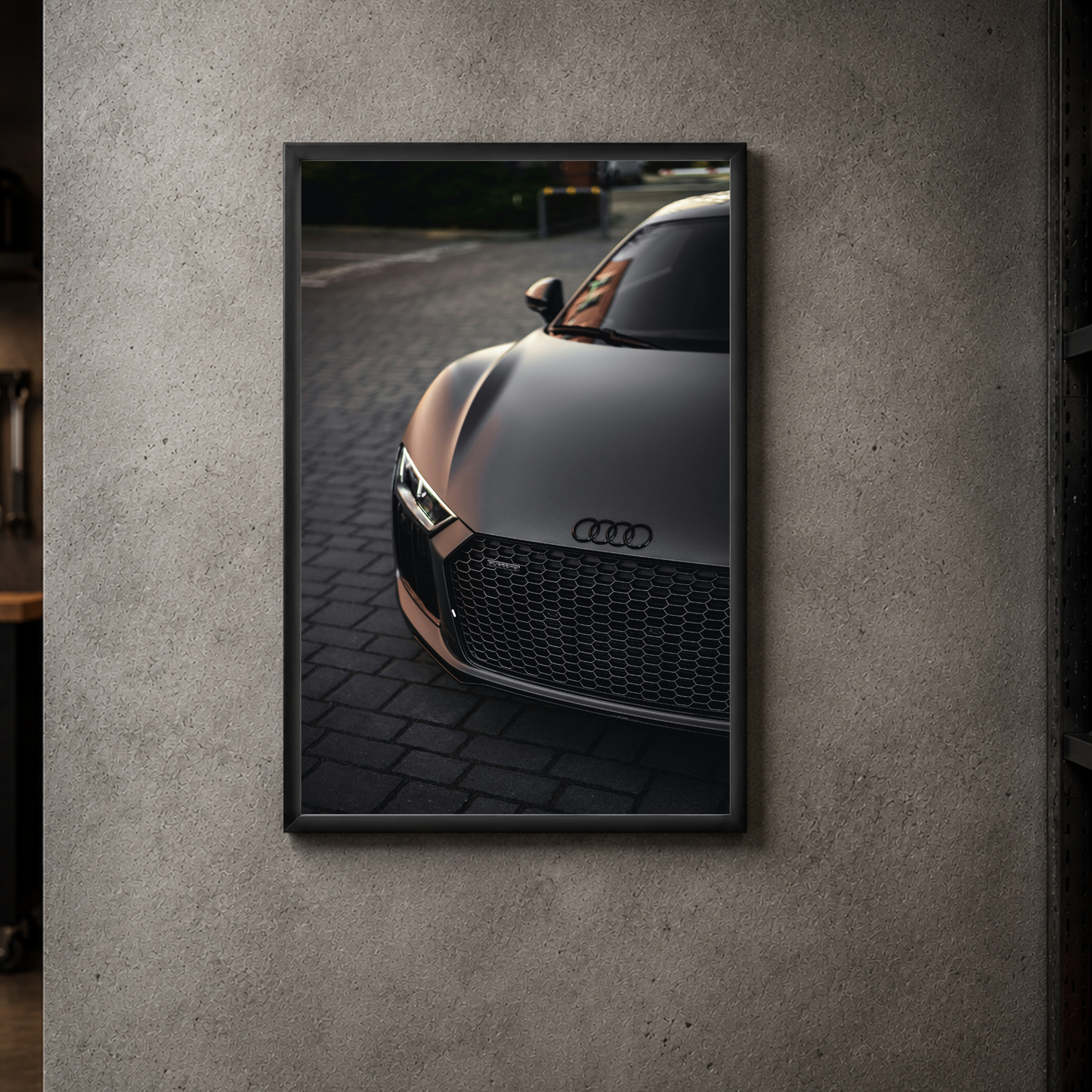 Audi R8 V10 - Front Acrylic Poster