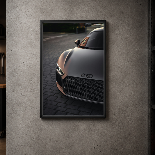 Audi R8 V10 - Front Acrylic Poster