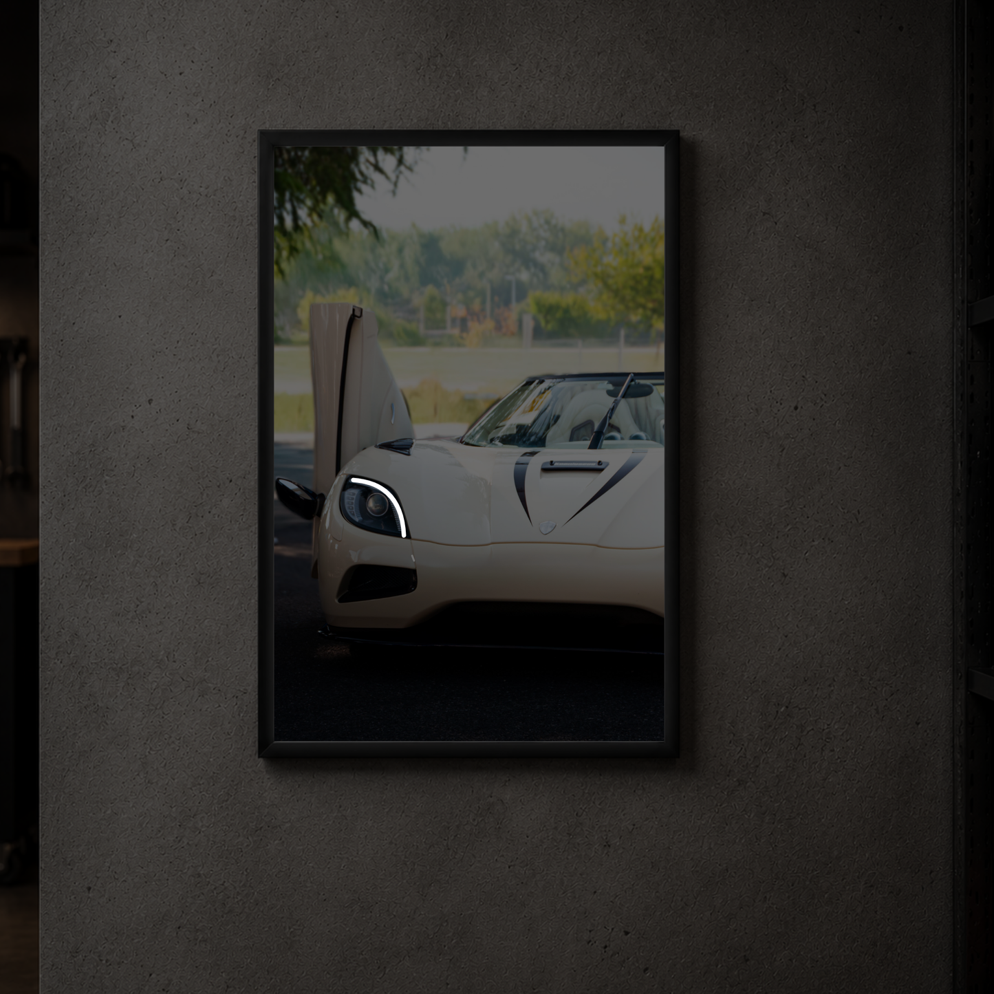 Koenigsegg Agera "Purple Patch" - Front Vertical Acrylic Poster