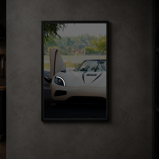 Koenigsegg Agera "Purple Patch" - Front Vertical Acrylic Poster