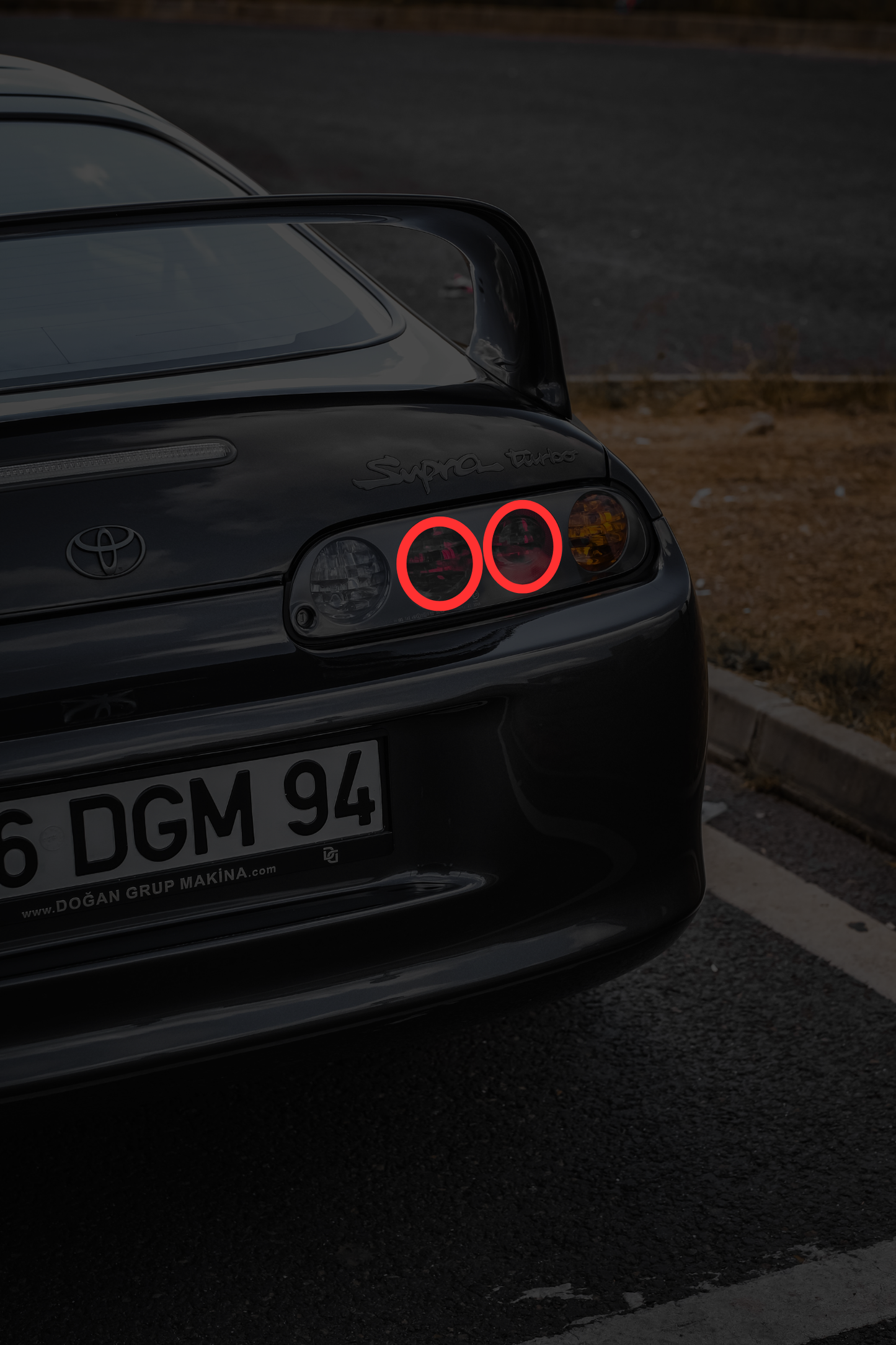 MK4 Toyota Supra - Rear Acrylic Poster