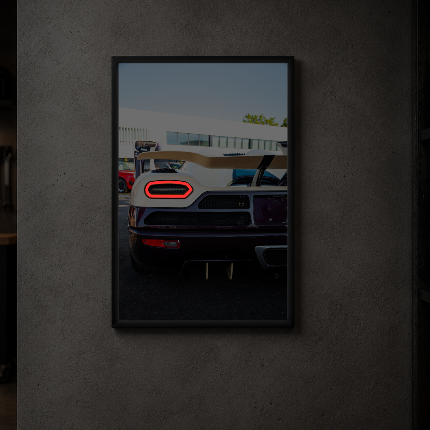 Koenigsegg Agera "Purple Patch" - Rear Vertical Acrylic Poster