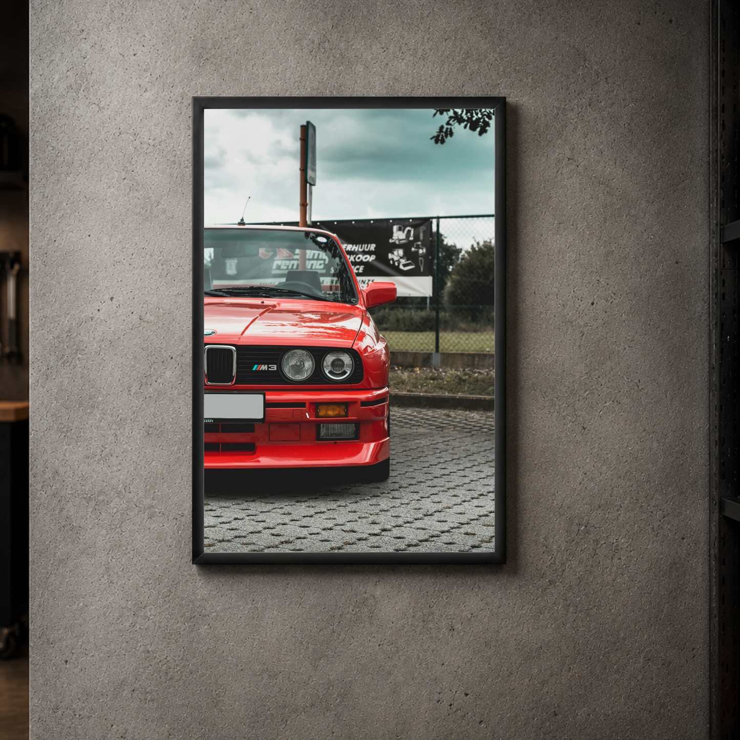 BMW E30 - Front Vertical Acrylic Poster