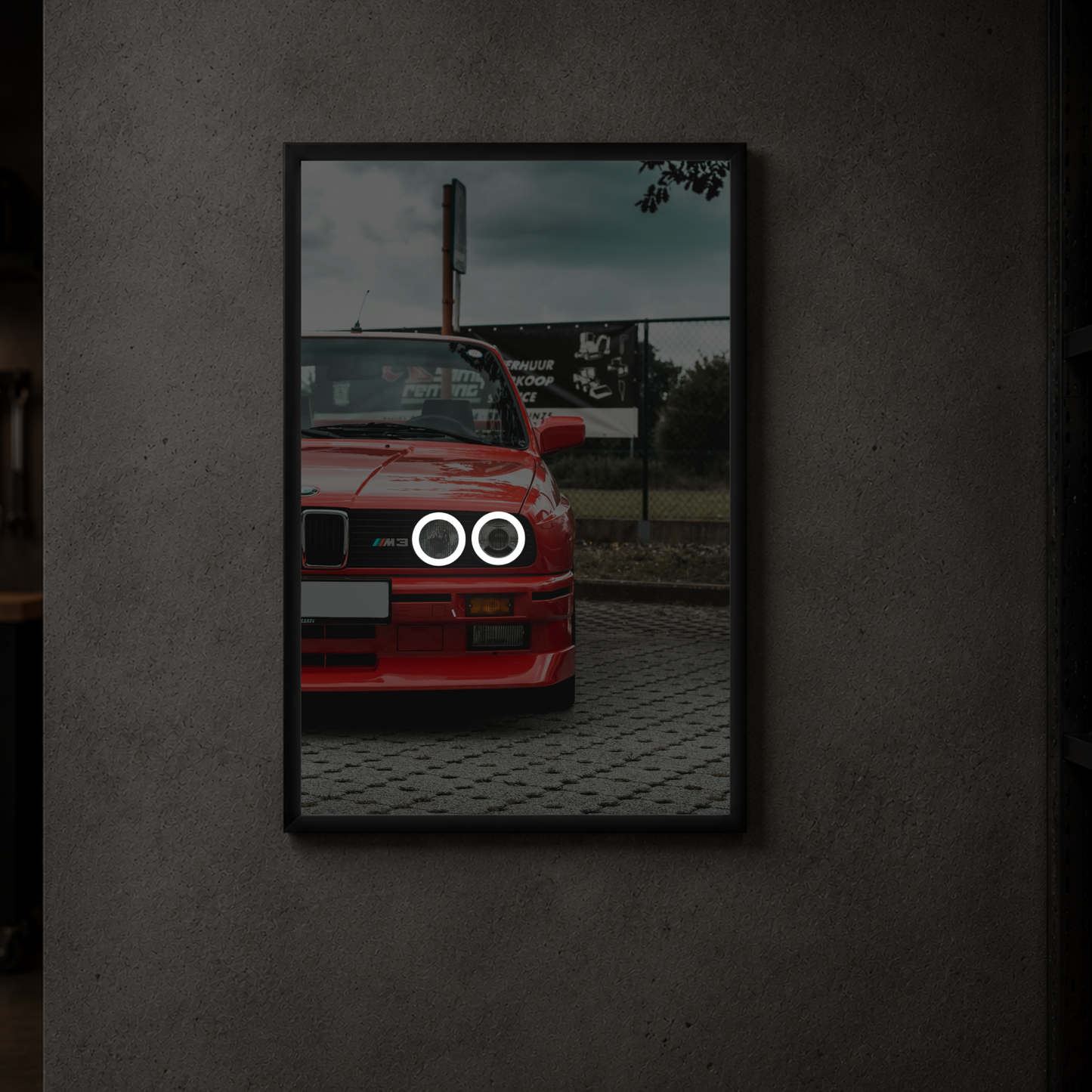 BMW E30 - Front Vertical Acrylic Poster