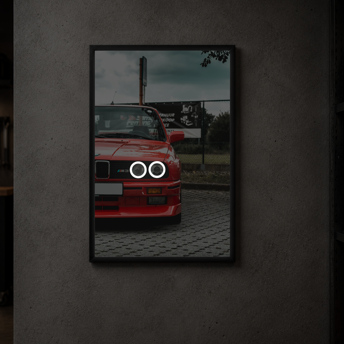 BMW E30 - Front Vertical Acrylic Poster