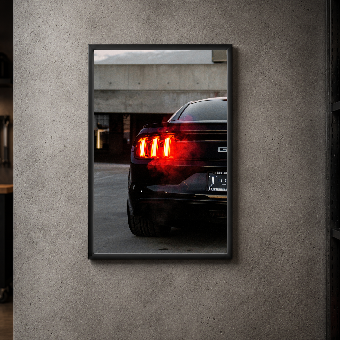 Ford Mustang GT - Rear Vertical Acrylic Poster