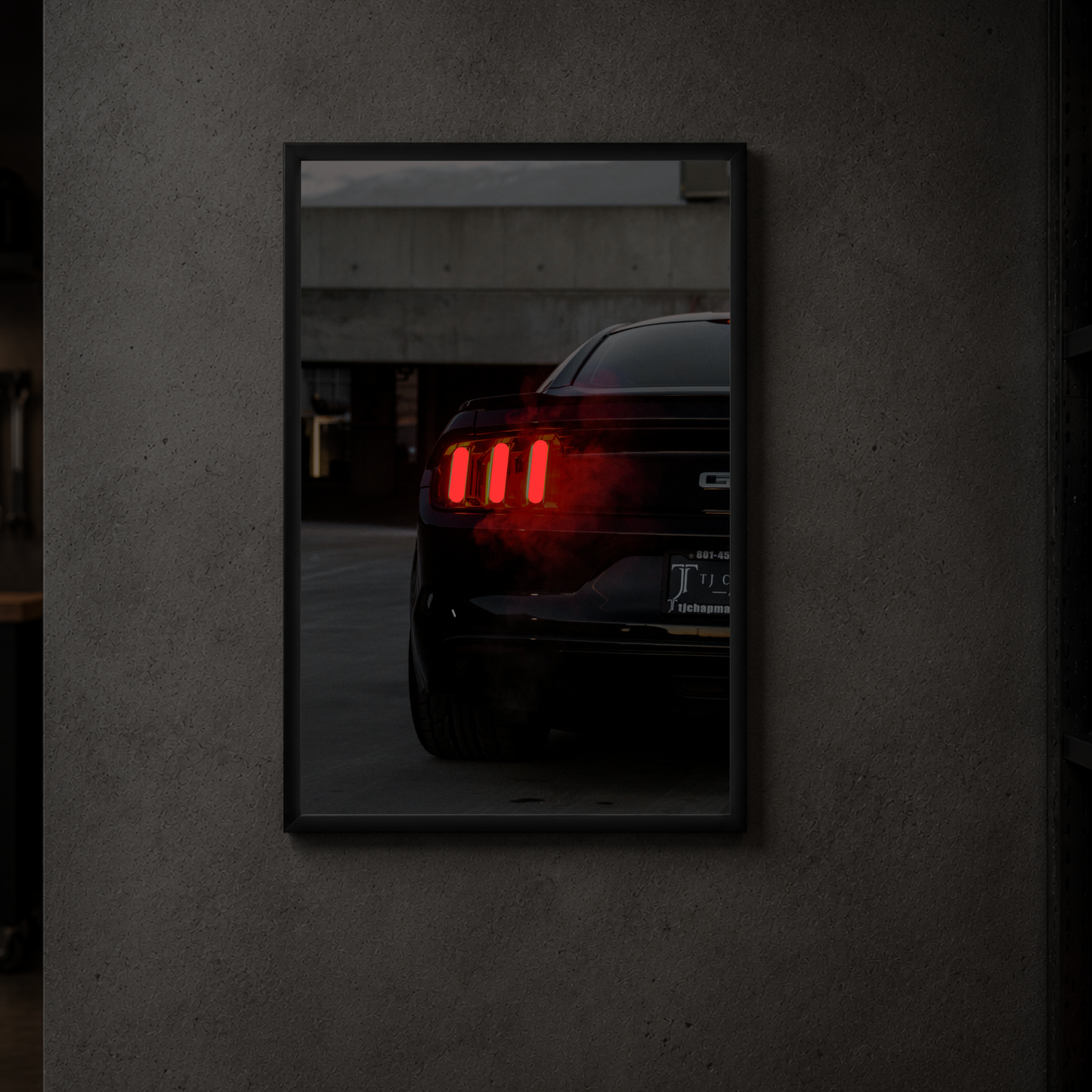 Ford Mustang GT - Rear Vertical Acrylic Poster