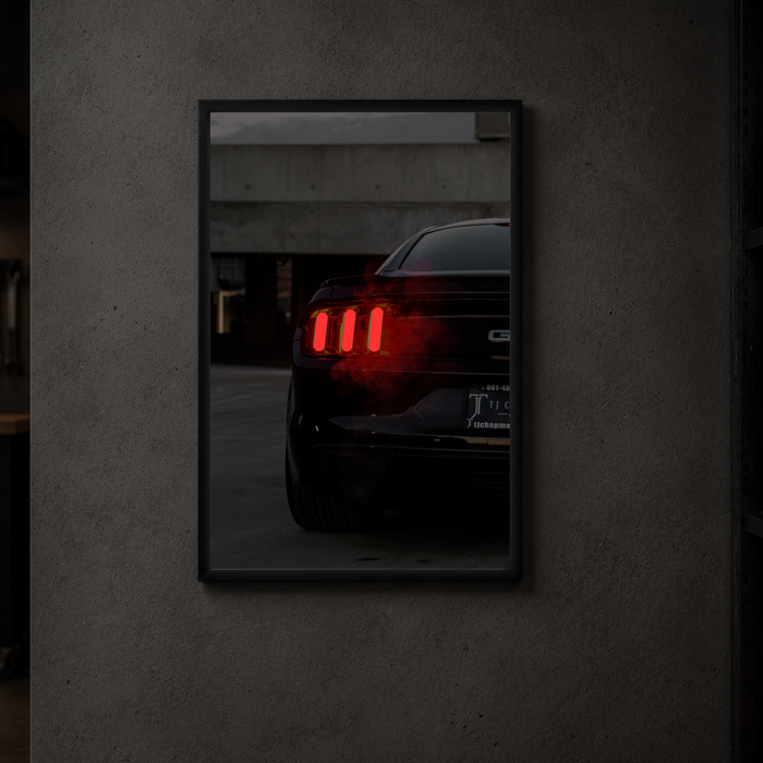 Ford Mustang GT - Rear Vertical Acrylic Poster