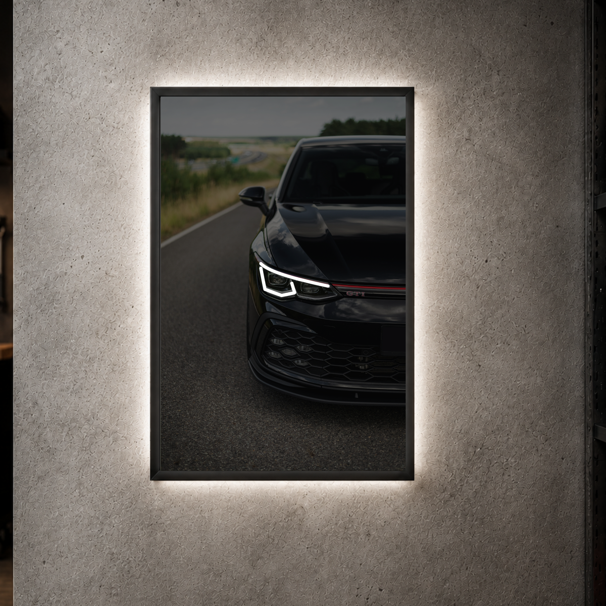 Volkswagen Golf GTI MK8 - Front Acrylic Poster